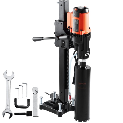 Vevor Diamond Core Drilling Machine - 8In Wet&Dry Concrete Core Drill Rig
