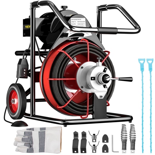Vevor 100Ft X 3/8Inch Drain Cleaner Machine
