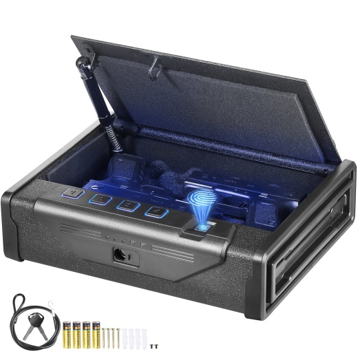 Vevor Gun Safe for Pistols - Secure Biometric Handgun Safe for 2 Pistols