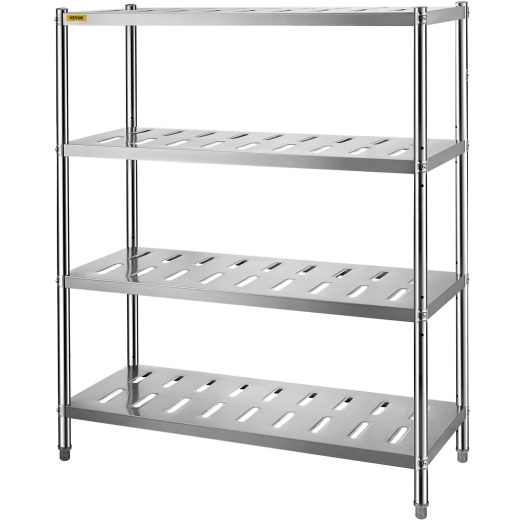 Vevor 4-Tier Heavy Duty Stainless Steel Storage Shelf