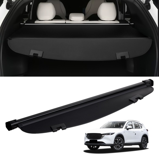 Vevor Retractable Cargo Cover for Mazda CX-5 2017-2024 - Upgraded Rear Trunk Cover