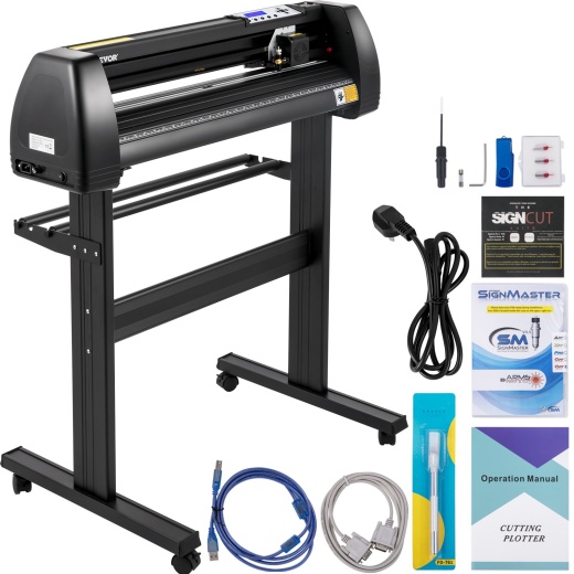 Vevor Vinyl Cutter Machine, 28In / 720Mm, LED Plotter Printer