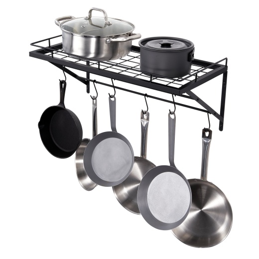 Vevor Pot Rack Wall Mounted - 24 Inch Pot and Pan Hanging Rack