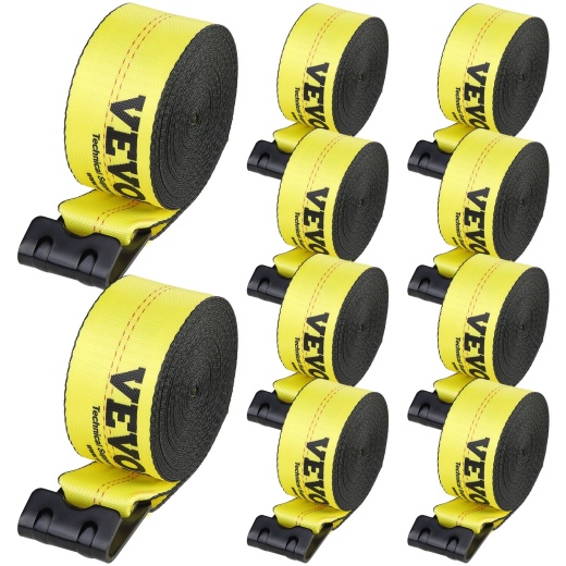 Vevor Winch Straps 4x40ft with 6000lbs Load Capacity and 18000lbs Break Strength