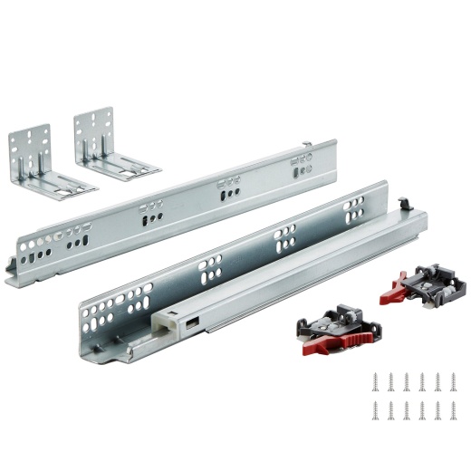 Vevor 6 Pairs Of 15 Inch Drawer Bottom Side Mount Rails