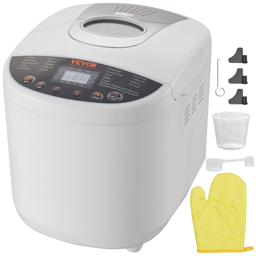Vevor Bread Maker - 19-in-1 2Lb Dough Machine with Nonstick Ceramic Pan
