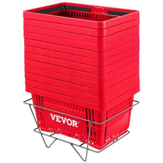 Vevor Shopping Basket Set – 12 Durable Retail Baskets