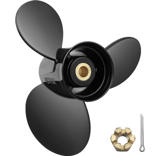 Vevor Outboard Propeller - Replace For Oem 3817470, 3 Blades 14" X 23" Pitch Aluminium Boat Propeller