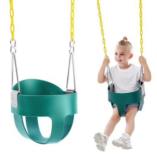 Vevor Toddler Swing Seat High Back Full Bucket Baby Swing Seat Support 150 Lbs