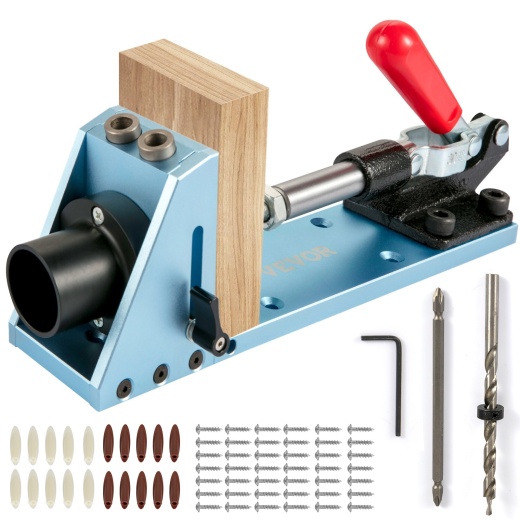 Vevor Pocket Hole Jig Kit - Adjustable & Easy To Use Joinery Woodworking System