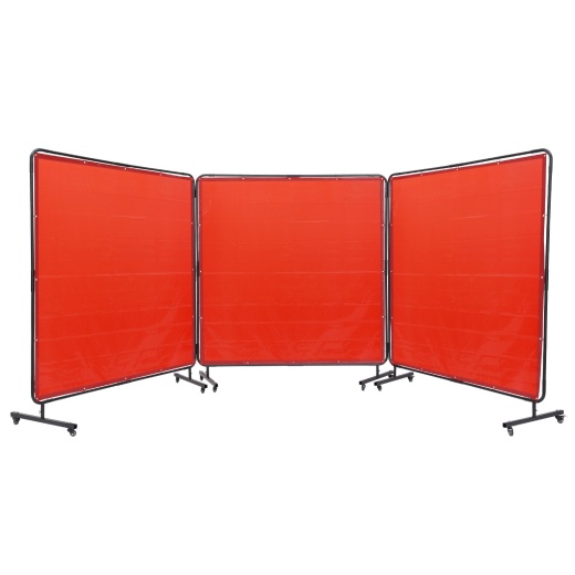 Vevor Welding Screen with Frame - 6' x 6' 3 Panel Welding Curtain Screens