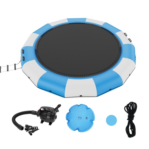 Vevor Inflatable Water Bouncer - 15Ft Recreational Water Trampoline