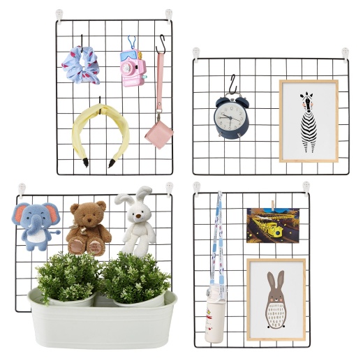 Vevor Grid Wall Panels - 4 Pack Wire Wall Grid for Home Office Decor