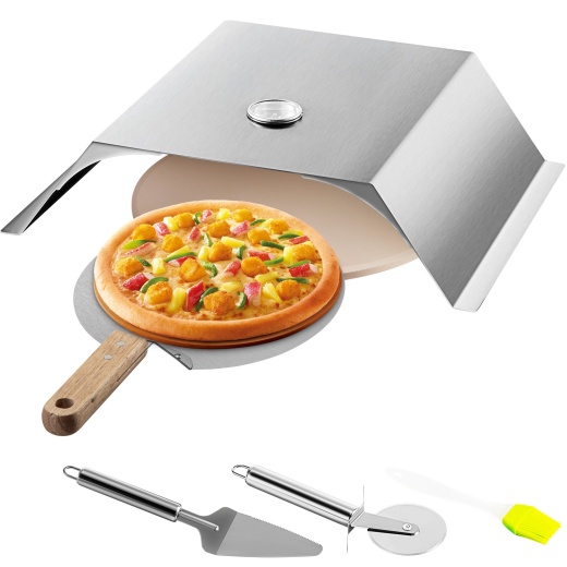 Vevor Pizza Oven Kit - Stainless Steel Grill Pizza Oven for Outdoor Baking