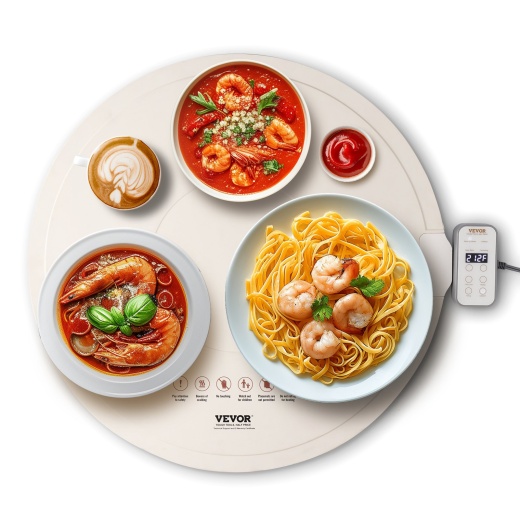 Vevor Electric Warming Tray Rollable Food Warming Mat W/ Temp Control For Buffet