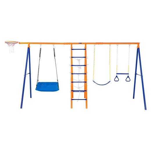 Vevor Swing Sets For Backyard - 6 In 1 Adventure Swing Set