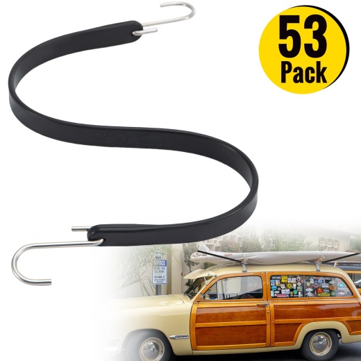Vevor Heavy Duty Rubber Bungee Cords - 53 Pack