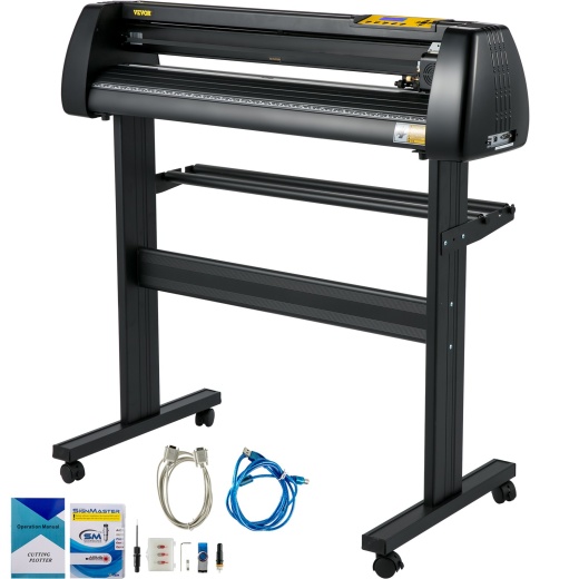 Vevor Vinyl Cutter Machine 34 Inch Paper Feed Cutting Plotter Bundle