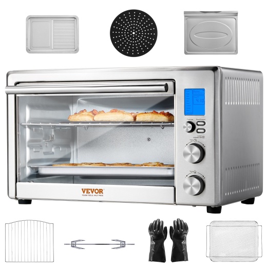 Vevor 13-In-1 Air Fryer Toaster Oven 28L 1800W Convection Oven For Home Use