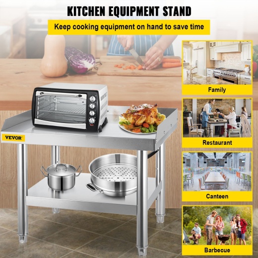 Vevor Stainless Steel Equipment Grill Stand - 24 X 28 X 24 Inches