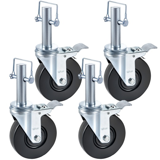 Vevor Baker Scaffold Wheels - 4 Pack 5" Heavy-Duty Casters