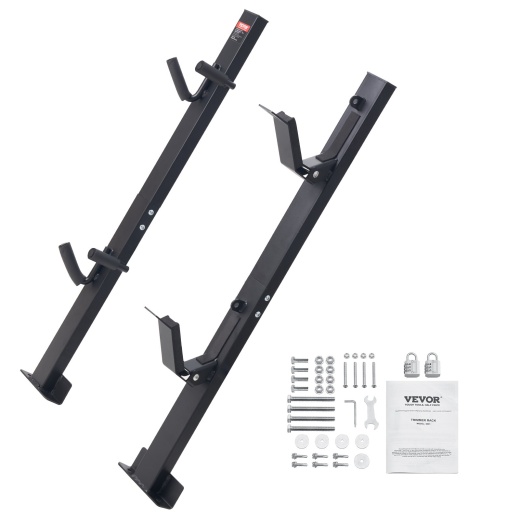 Vevor Trimmer Rack - 2 Place Weeder Trimmer Rack for Landscape Truck Trailer