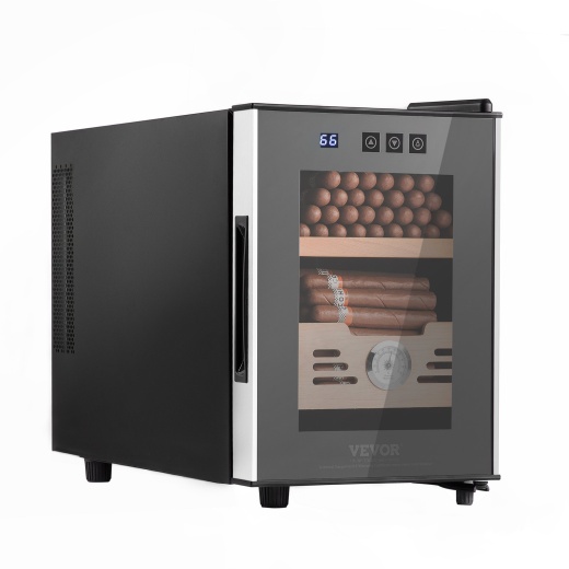 Vevor Electric Cigar Humidor, 16L Cigar Cabinet with Heating & Cooling Temp Control System