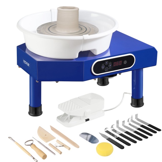 Vevor Pottery Wheel - 10In Ceramic Wheel Forming Machine for Work Art Craft DIY