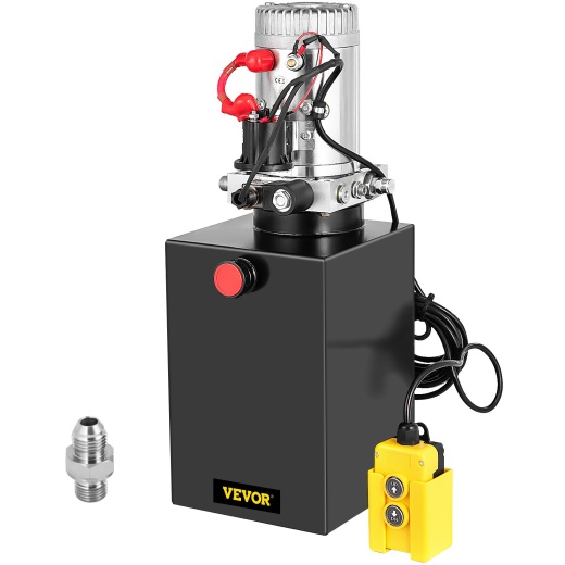 Vevor 12V Dump Trailer 13 Quart Hydraulic Power Unit - 3200 PSI