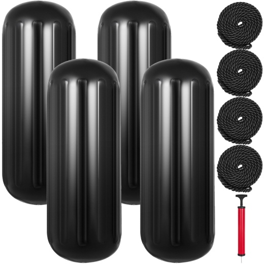 Vevor Boat Fenders 10 X 28 Inches - Pack of 4