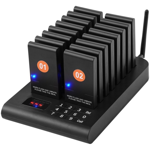 Vevor Restaurant Pager System - Wireless Long Range Lineup Waiting Queue Signal