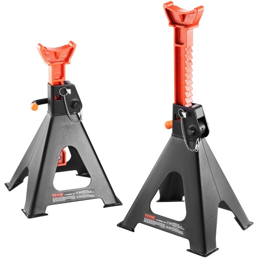 Vevor Jack Stands, 6 Ton Capacity Car Jack Stands Double Locking, Adjustable Height