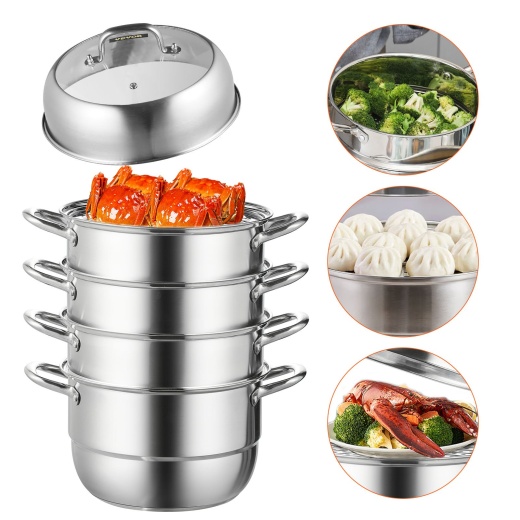 Vevor 5-Tier Stainless Steel Steamer