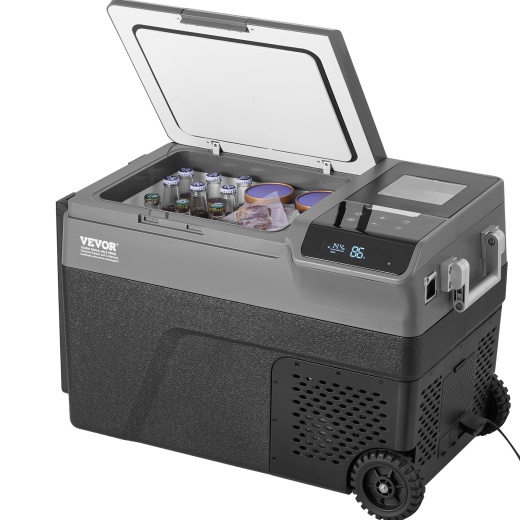 Vevor Portable Car Refrigerator Freezer W/ Ice Making Function 37Qt Single Zone