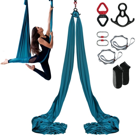 Vevor Aerial Silk & Yoga Swing, 8.7 Yards Aerial Yoga Hammock Kit