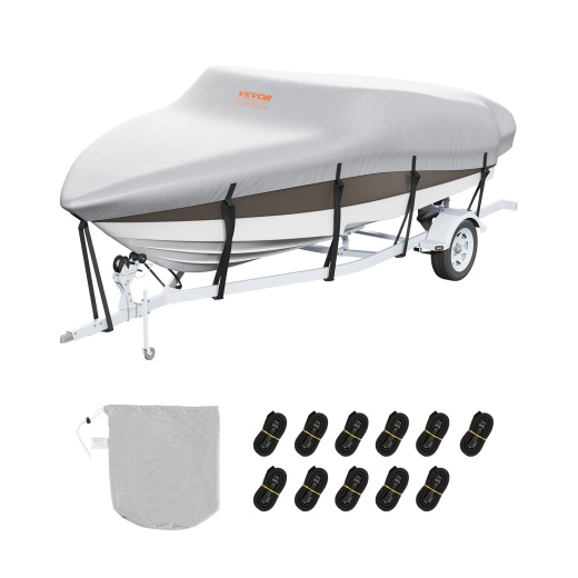 Vevor Boat Cover - 14'-16' Trailerable Waterproof Boat Cover