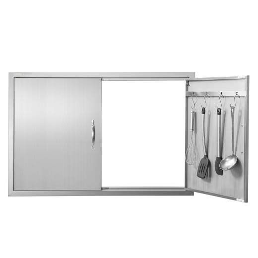 Vevor BBQ Access Door - 39W x 26H Inch Double Outdoor Kitchen Door