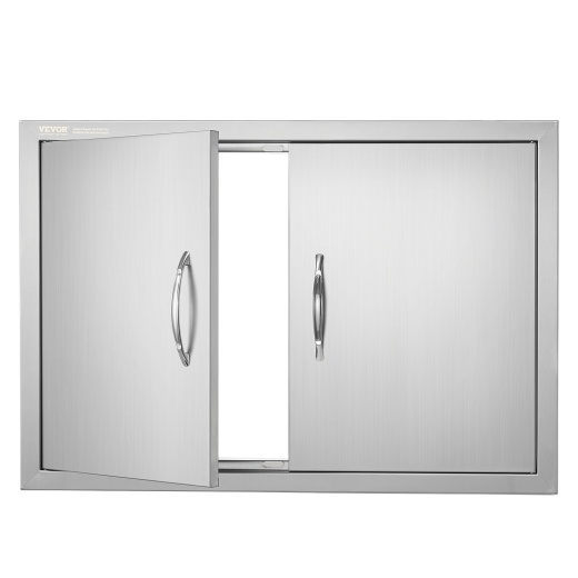 Vevor BBQ Access Door - 30W x 21H Inch Double Outdoor Kitchen Door
