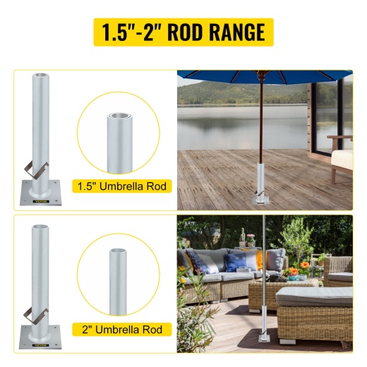 Vevor Umbrella Base - 2 In 1 Heavy Duty Umbrella Stand