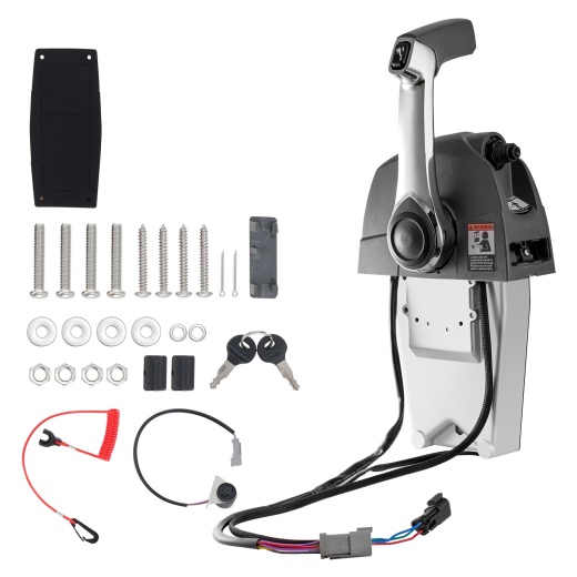 Vevor Boat Throttle Control, 5006186 Top-Mounted Outboard Remote Control Box