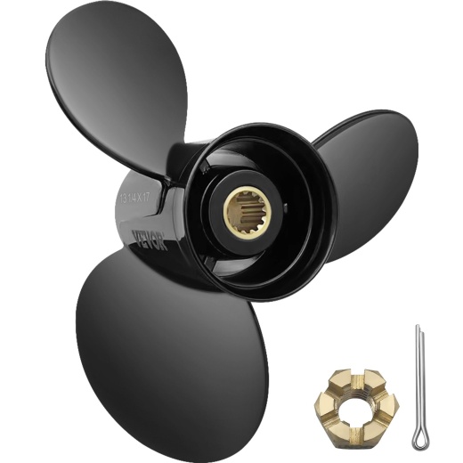 Vevor Outboard Propeller - OEM 765183 Replacement with 3 Blades