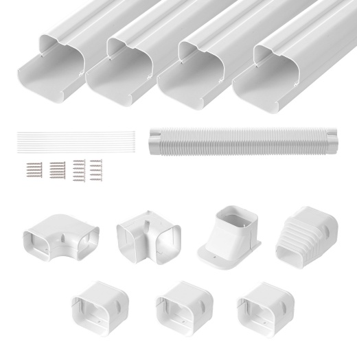 Vevor Mini Split Line Set Cover - 3-Inch Width, 15.8Ft Length