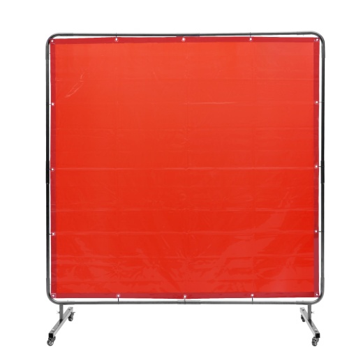 Vevor Welding Screen with Frame - 6' x 6' Flame-Resistant Vinyl Welding Protection Screen