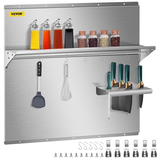 Vevor Range Backsplash With Shelf 36 X 30.7 Inch
