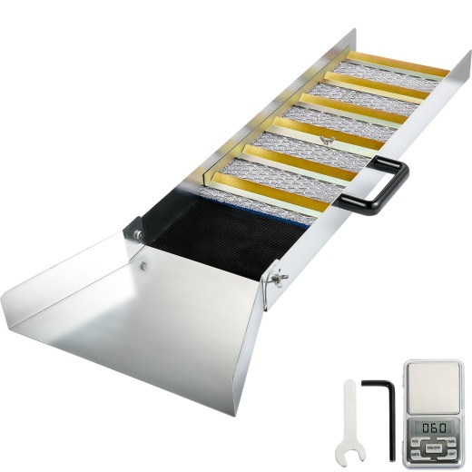 Vevor Aluminum Alloy Sluice Box - Compact 36" Mini Sluice Boxes for Gold Prospecting