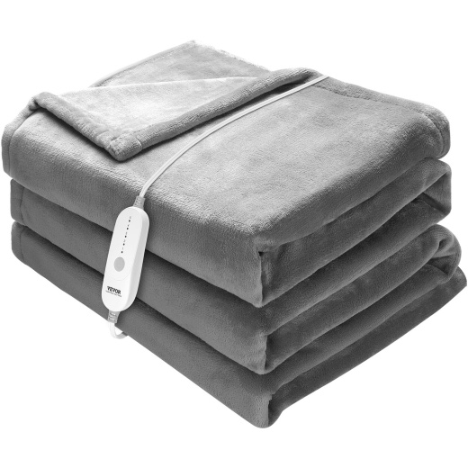 Vevor Heated Blanket Electric Throw, 72" x 84" Full Size, Soft Flannel Heating Blanket