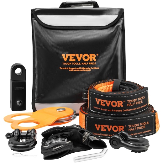 Vevor Off-Road Recovery Kit - Heavy Duty Winch Recovery Kit for ATV Jeep Truck