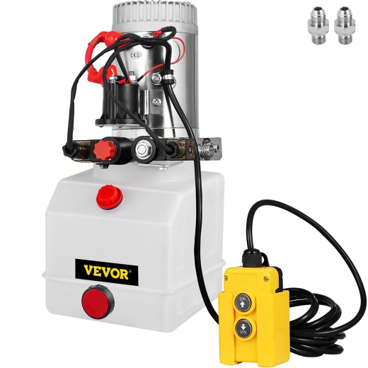 3 Quart Double Acting Hydraulic Pump Dump Trailer 12V Unit Pack Control Kit