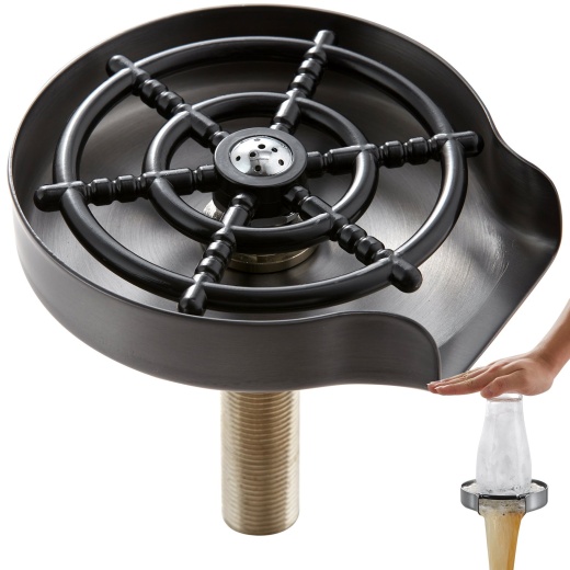 Vevor Glass Rinser with 10 Powerful Spraying Jets - 360° Rotating Cup Rinser for Sink