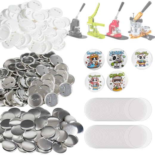 Vevor 2.25" 58Mm Button Badge Parts Supplies For Button Maker Machine 500 Sets
